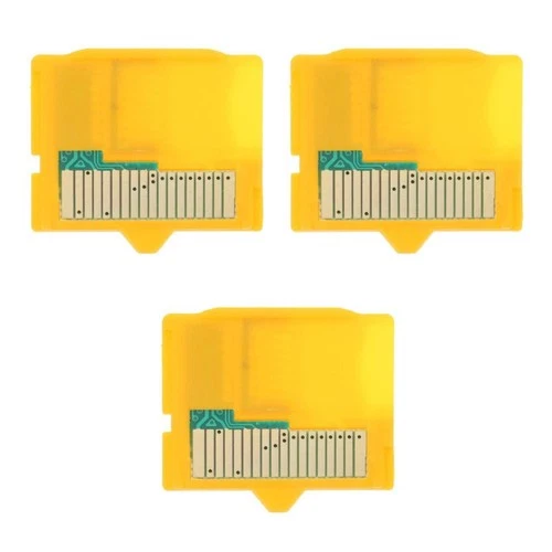 3pcs -1 Camera to Insert Adapter for MicroSD / MicroSDHC (Yellow) Adapter
