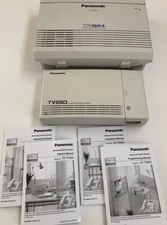 Panasonic KXT824 Hybrid Phone system with caller ID and TVS50 Messaging system