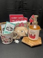 Dog Lover’s Christmas Gift Basket – Holiday Kitchen & Cocoa Set for Pet Parents