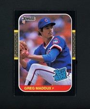 Greg Maddux 1987 Donruss Rated Rookie RC (HOF) Chicago Cubs #36 NM-MT+