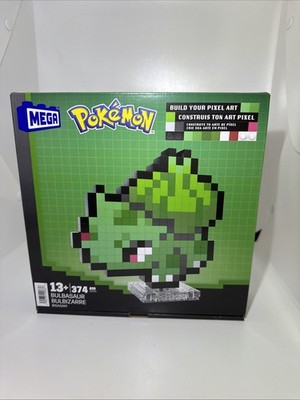 MEGA Pokemon Bulbasaur Building Pixel Toy Kit 374 pc. New In Box Mattel