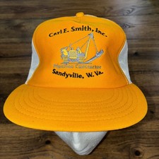 Vtg Sandyville WV Pipeline TRUCKER HAT ADJUSTABLE SNAPBACK. Made In USA