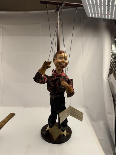 AUTHENTIC Howdy Doody Marionette by The Danbury Mint 1998 DOLL 17" TALL (Read)