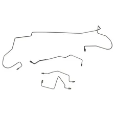 Brake Line Kit Front Tubes With ABS 2002-04 Dodge Dakota 4wd Stainless Steel 4pc