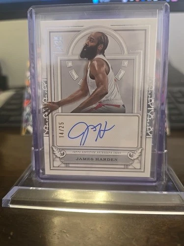 JAMES HARDEN AUTO /25 Silver 2023-24 TOPPS ROYALTY COURT CIRCULAR AUTOGRAPHS SSP