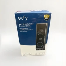 eufy Security E340 Video Smart Doorbell - Black (T8214111)