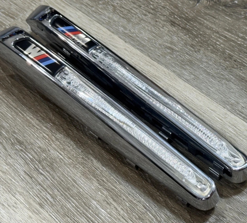 10-13 BMW X5M X6M E70 E71 PAIR Fender Sides Marker Turn Signal Lamp Light OEM 11 - Image 2 of 4