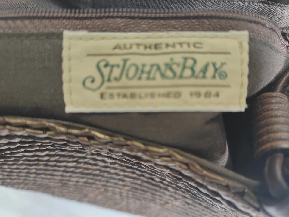 Bolsa de ombro St Johns Bay bronze palha 8,5x10" - Imagem 2 de 4