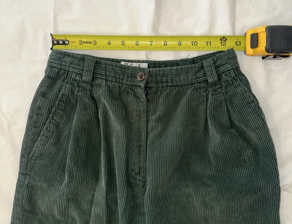 Rafaella Women’s Pants – Size - 10 – Green Corduroy - Image 3 of 4