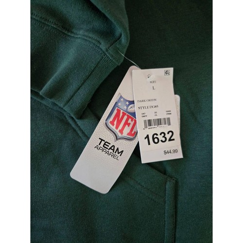 NFL Team Apparel DC385 Hoodie Large Green Green Bay Packers Logo Kangaroo Pocket - Picture 7 of 8