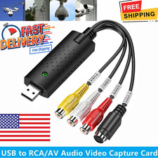 USB 2.0 Audio Video VHS to DVD VCR PC HDD Converter Adapter Digital Capture Card