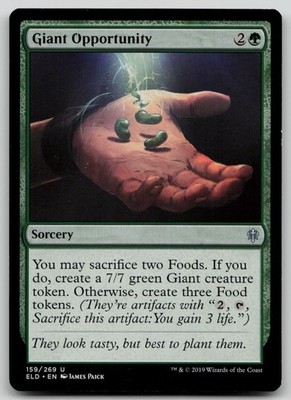 Giant Opportunity #159 (LP) Throne of Eldraine ELD Magic MTG