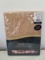 Latte Brown Lined Curtains Pencil Pleat L66” x D54” Alan Symonds