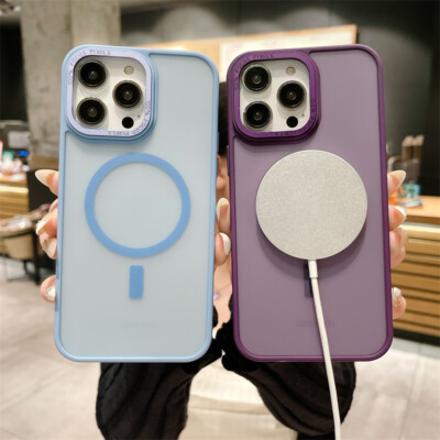 For iPhone 17 Pro Max 16 15 12 11  Magnetic Protection Wireless TPU Phone Case