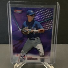 2018 Bowman's Best Purple Jordan Groshans Rc #TP-27 /250
