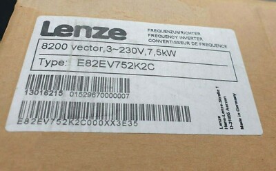 E82EV752K2C NEW LENZE E82EV752_2C Inverter 8200 Vector 7.5kW