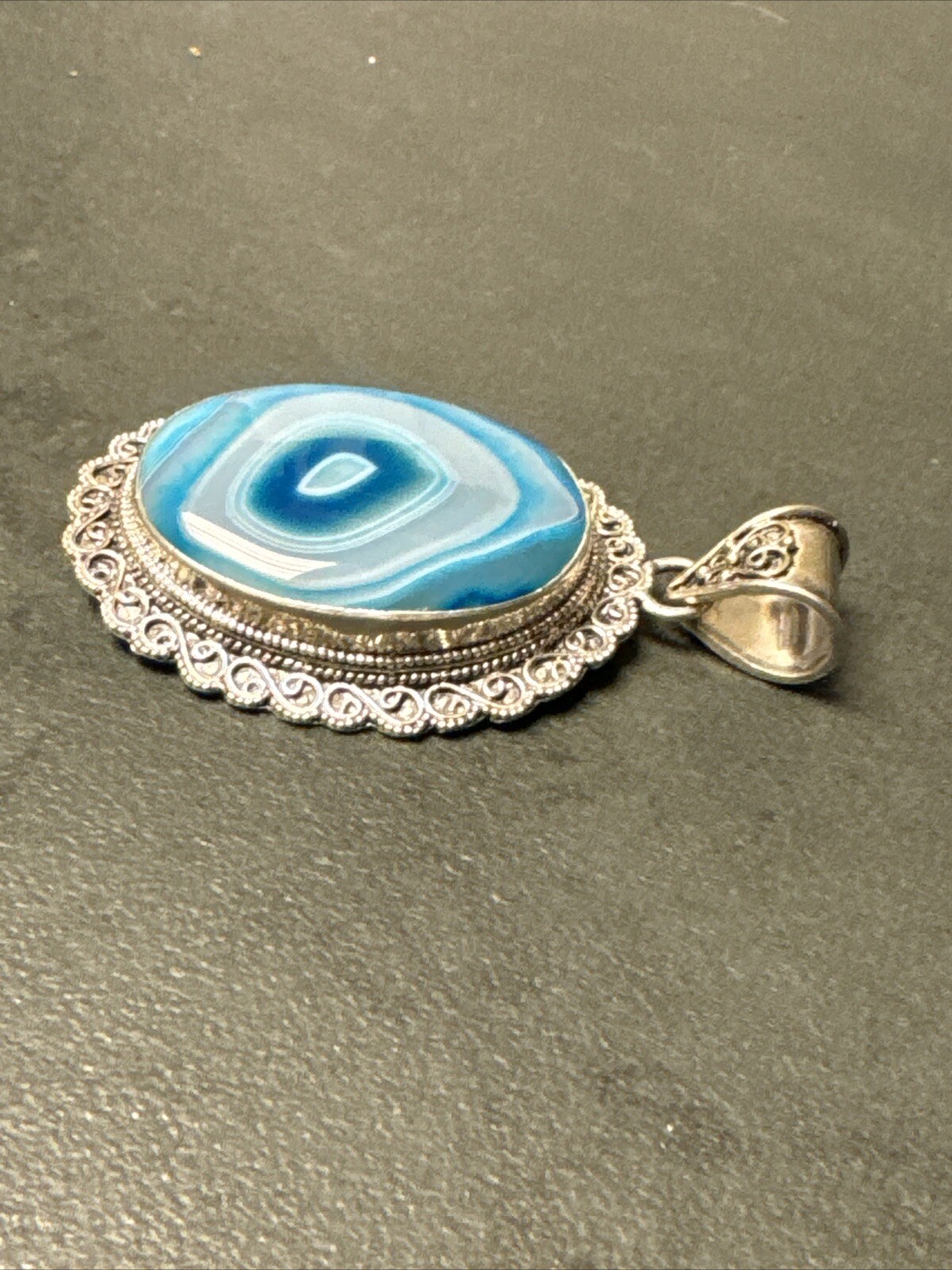 Gorgeous Large Statement 925 Sterling Silver Blue… - image 4