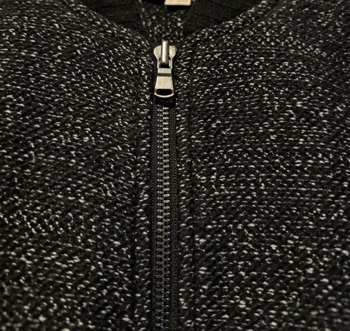 Ann Taylor Loft Womens Sz XS Black Knit Full Zip Long Sleeve Bomber Jacket Coat - Picture 4 of 9