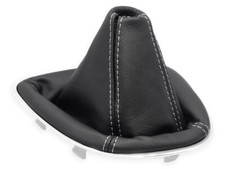 SCHALTMANSCHETTE FÜR FIAT BRAVO 2 2007-2014 SCHALTSACK LEDER NAHT WEISS