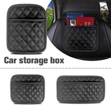 PU Leather Car Storage Pocket Universal Organizer Bag Seat Back/Door Storage Box
