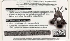 WoW BlizzCon 2007 LOOT Card - Murloc Suit - Costume