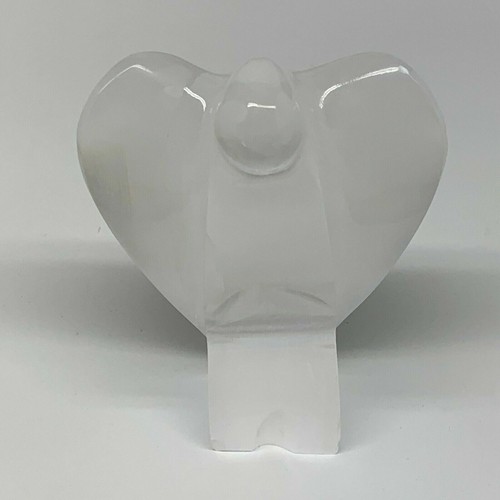 Cristal de ángel de selenita natural (satén Spar) 301,5 g, 3,9 x 3,2 x 1,6 g @ Marruecos, B8987 - Imagen 8 de 11