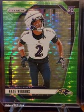 2024 Panini Prizm Nate Wiggins RC Neon Green Pulsar Prizm SP Baltimore Ravens