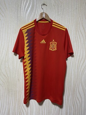 SPAIN 2018 2019 HOME FOOTBALL SHIRT SOCCER JERSEY ADIDAS CX5355 sz