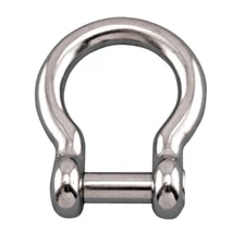 STAINLESS BOW SHACKLE WITH NO SNAG PIN 5/16" (S0116-NS08)