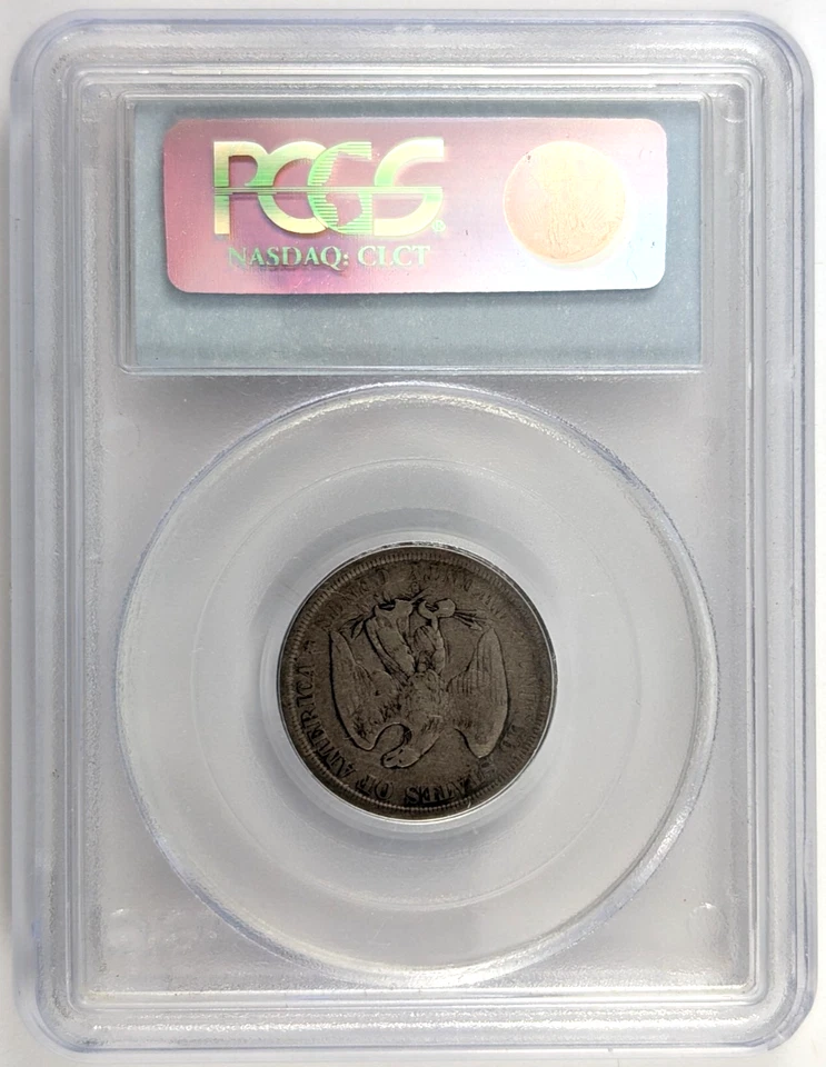 1875 S Liberty Seated Twenty Cent Piece 20C Graded VG10 by PCGS - Image 2 of 4