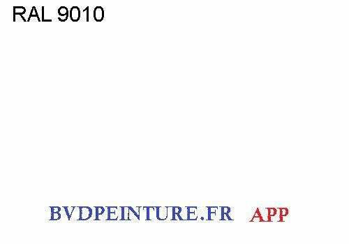 Peinture brillant direct ral 9010 anti rayures kit complet 7l pour rénover une carrosserie auto
