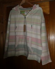 Image of Fat Face Womens Daisy Textured Full Zip Hoodie Size Large BNWT