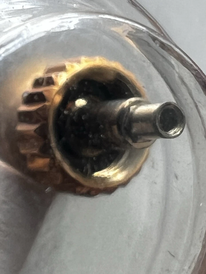 Rolex 5mm 18kt Gold Crown 24-530-8 steel case tube with gaskets 24-5330-0 NOS - Image 3 of 4