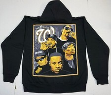 West Side Rappers Hoodie Sweatshirt 2Pac NWA Full Zip Hoody Adult New