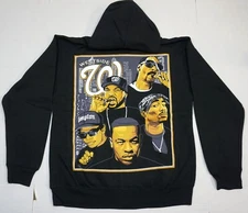 West Side Rappers Hoodie Sweatshirt 2Pac NWA Full Zip Hoody Adult New