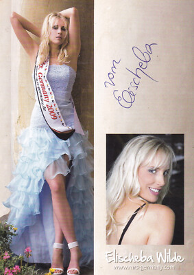Autogramm - Elischeba Wilde - Mrs. Germany 2009