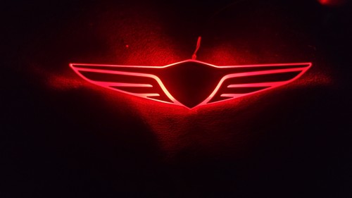 Hyundai GENESIS G70,G80,G90,GV60,GV70,GV80 MATT BLACK  For LED Emblem 2way Color - Picture 32 of 33