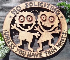 Funny no soliciting sign fun solicitation door plaque no solicit solicitators