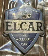 Auto! Vintage     ELCAR    Ornament Nameplate / Badge / Emblem