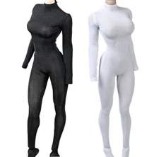 1/6 Female Slim Bodysuit tretch Tights Jumpsuit Fit 12''TBL Phicen JO UD Figure