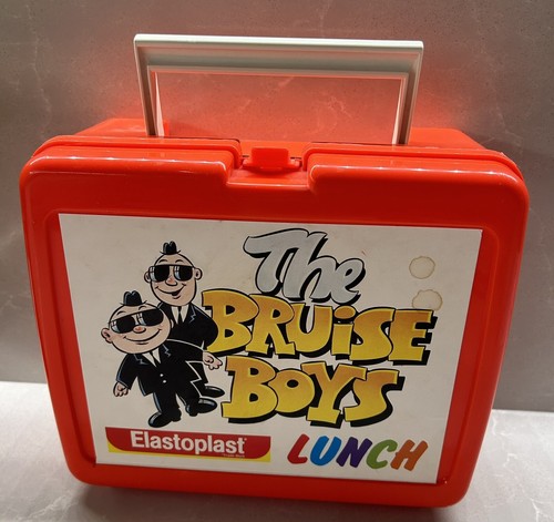Vintage The Bruise Boys Retro Lunch Box By Thermos 80s Elastoplast Free P&P - Picture 5 of 5