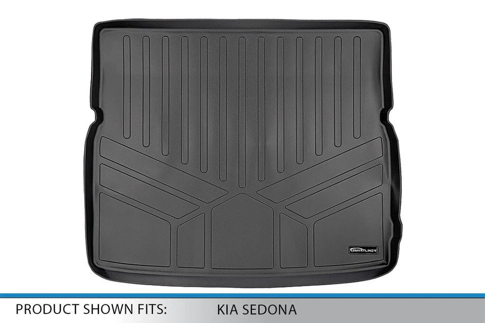 SMARTLINER Custom Fit Cargo Trunk Liner Mat OEM All Weather 2015-2021 Kia Sedona - Imagem 3 de 4