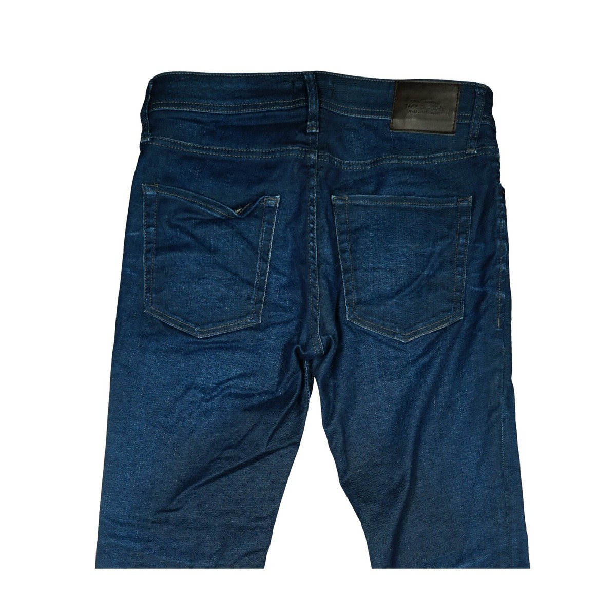 Jack & Jones Tim Men's Jeans Pants Slim Fit Stretch Skinny 48 W31 L32 Dark Blue View 4