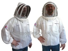Beekeeping Jacket Bee 3 Layer Ultra Ventilated white bee jacket bee keeping