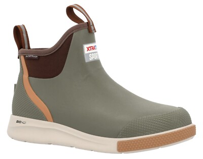 Xtratuf Men's Inch Sport Ankle Deck Boot Olive Green