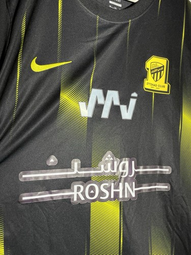 #9 Benzema Al-Ittihad Nike 2023/24 Away NWT Football Shirt Soccer Jersey - Picture 6 of 12