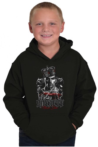 Urban Streetwear Royalty Never Dies King Youth Hooded Sweatshirt Boy or Girl - Picture 4 of 7
