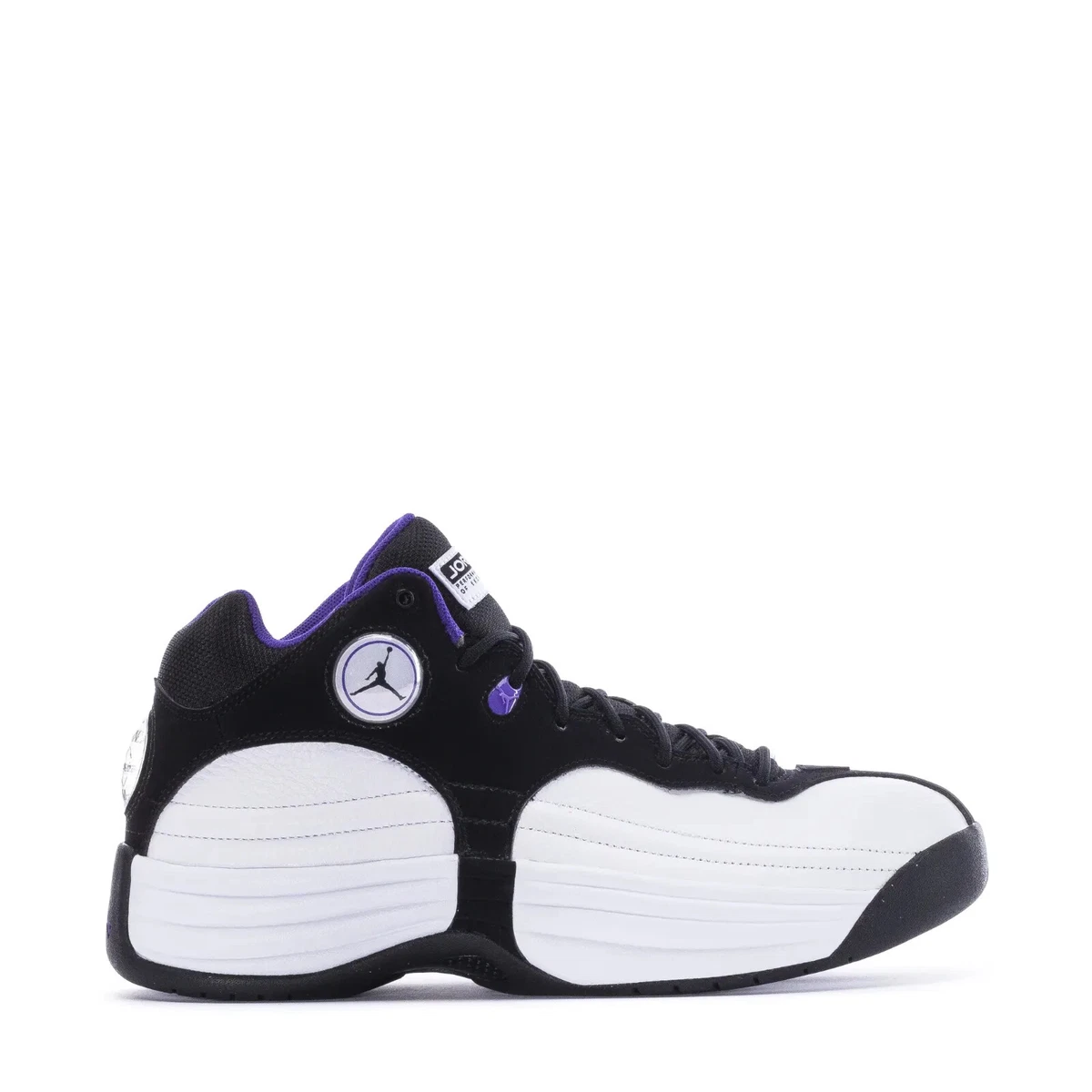 Purple jordans gold jumpman cheap