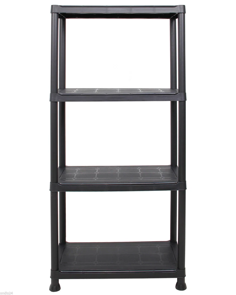 2x Haushaltsregal Steckregal Regal Kellerregal Campingregal Schwarz 8 Böden NEU - Bild 3 von 4