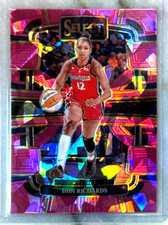 Didi Richards 2024 Panini Select WNBA Pink Cracked Ice Prizm-#59 Mystics
